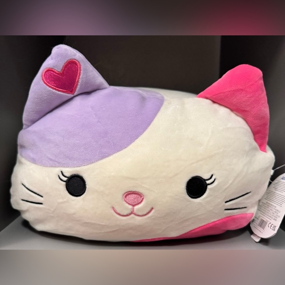 Squishmallows 12” Official Tiffany Cat Pink Purple Stuffed Plush Toy #1